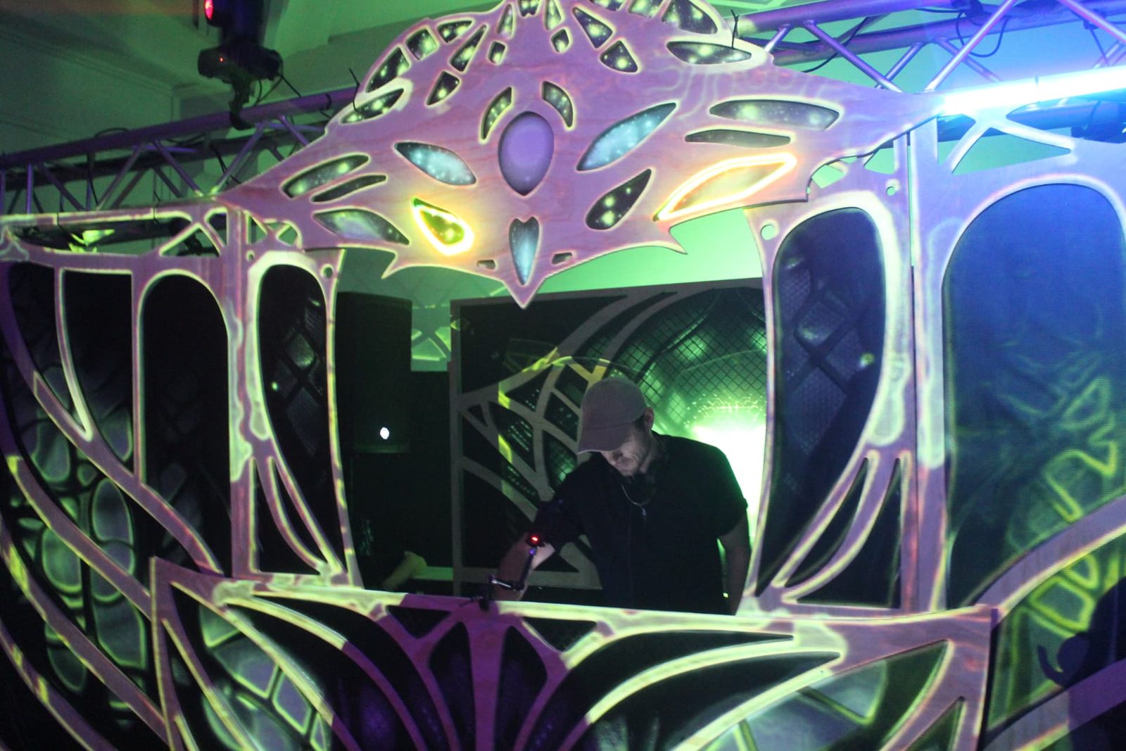 DJ performing inside the Convergence stage
